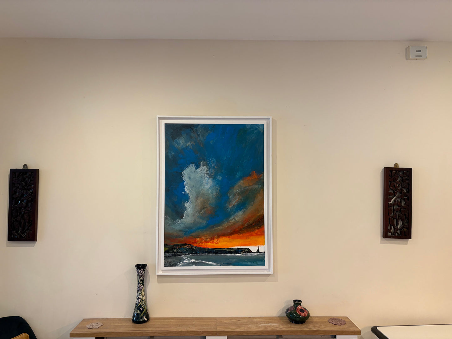 Headland under an Orange Sky