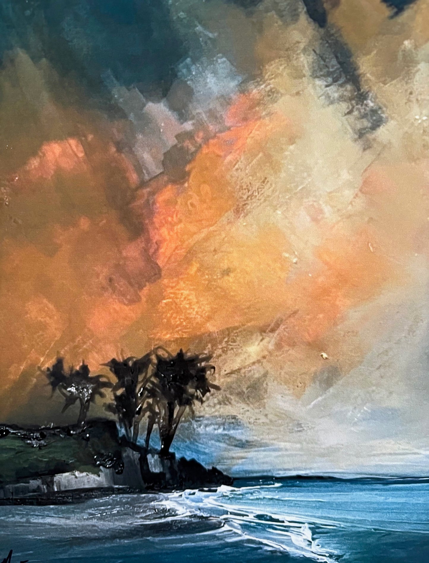 Burrow Beach Sutton Dublin — fine art print by Irish seascape artist Marcel Lindsay
