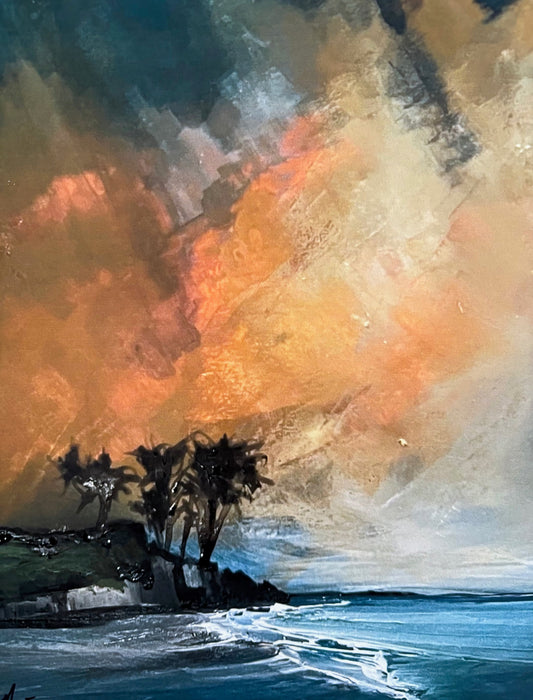 Burrow Beach Sutton Dublin — fine art print by Irish seascape artist Marcel Lindsay
