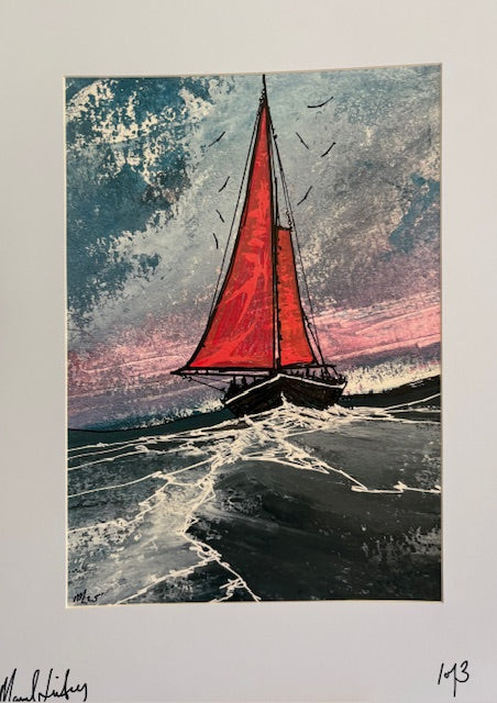 Galway Hooker  wild atlantic way print