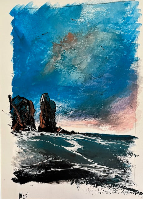 Ireland's Eye island off Howth Dublin — fine art print by Irish seascape artist Marcel Lindsay
